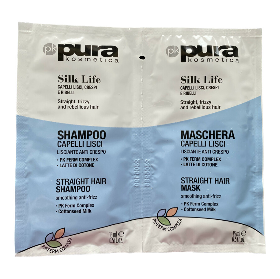 Pura Kosmetica Silk Life Šampoon ja Mask Reisipakk 2